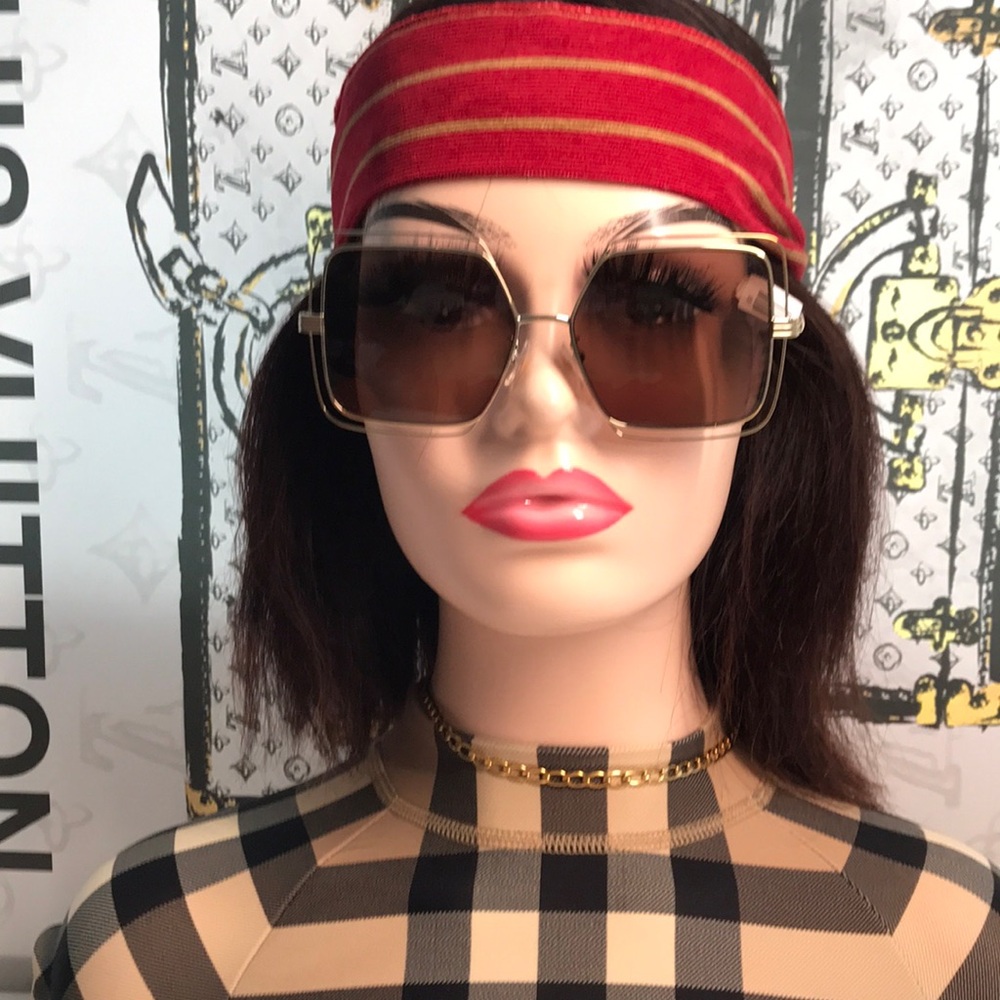✨ New Authentic Tory Burch TY6086 55-X Brown & Gold Sunglasses ✨